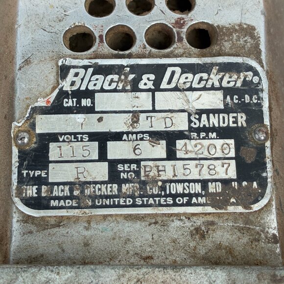 Black & Decker 7" Automotive Industrial Heavy Duty Sander / Polisher 115V - Picture 3 of 10